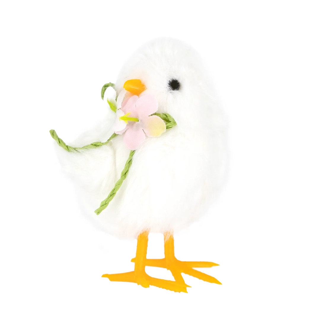 Puișor alb cu floricele, 1 bucată