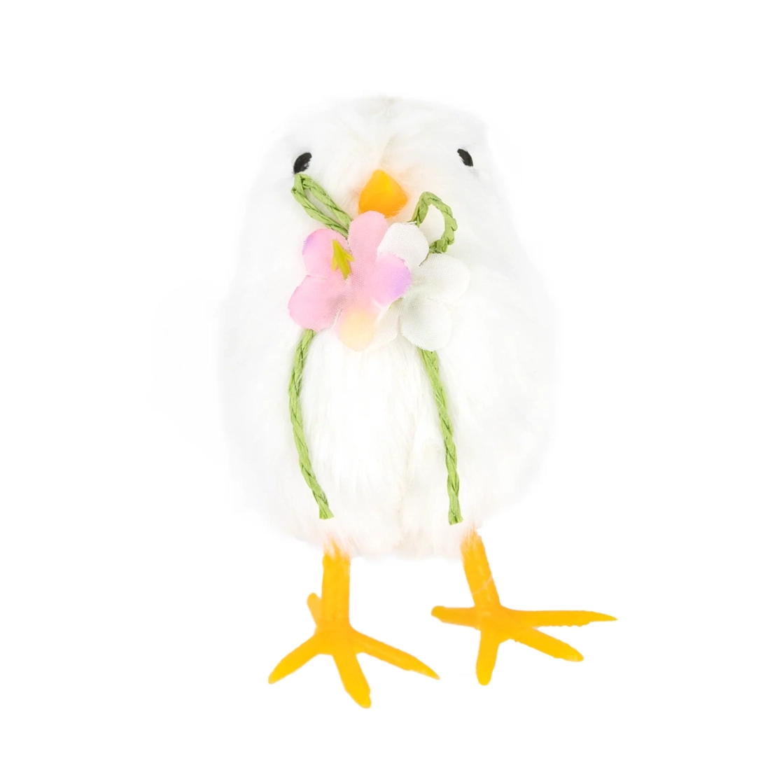 Puișor alb cu floricele, 1 bucată