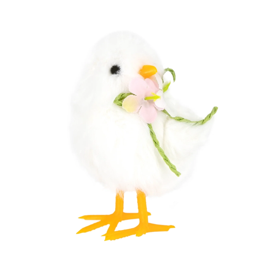 Puișor alb cu floricele, 1 bucată