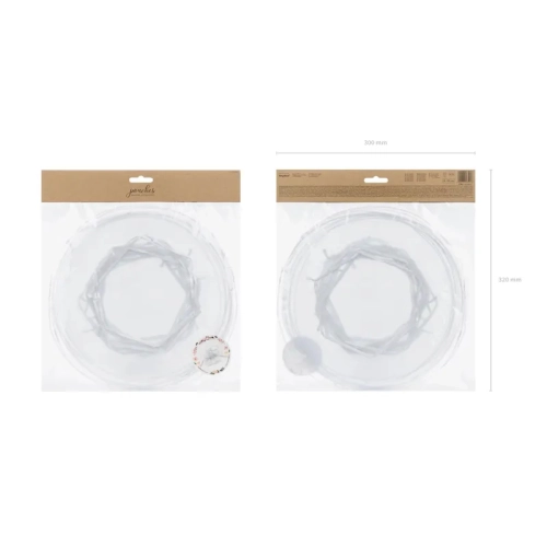 Fehér organza ajándékzsákok 25 cm – 10 db, esküvői csomagolás