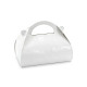 Fehér papírdobozok süteményekhez gyöngyházmintával 16x15x8 cm – 10 db