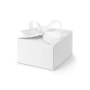 Fehér papírdobozok Felhő masnival, 8x7,5x4,5 cm, 10 db