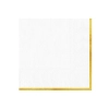 Fehér szalvéták Classic Gold – 10 db