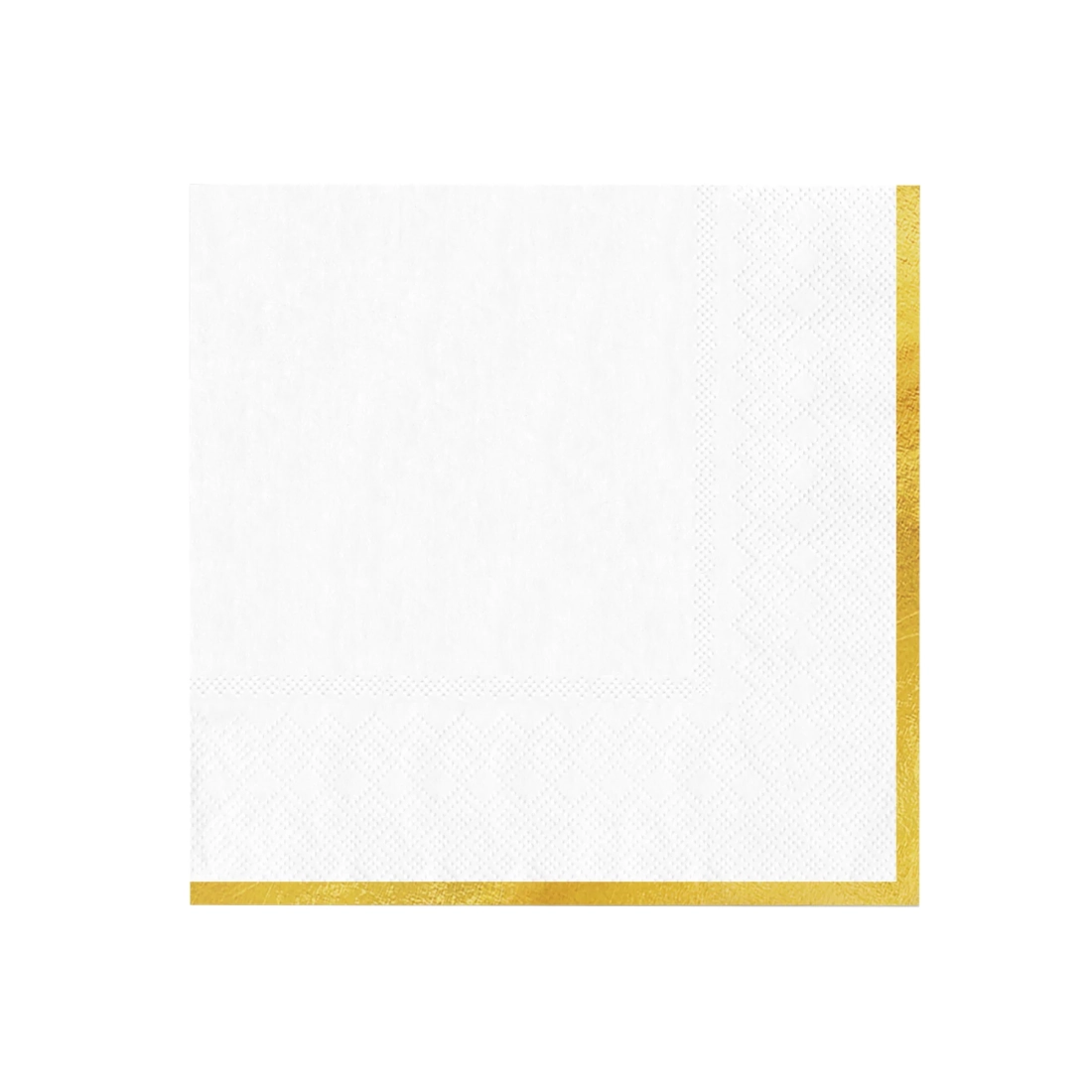 Fehér szalvéták Classic Gold – 10 db