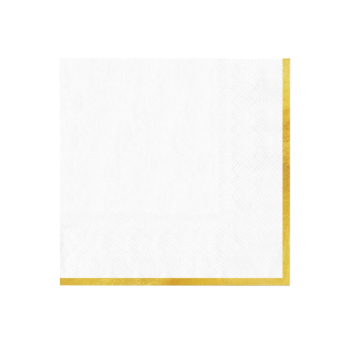 Fehér szalvéták Classic Gold – 10 db Fehér szalvéták Classic Gold – 10 db
