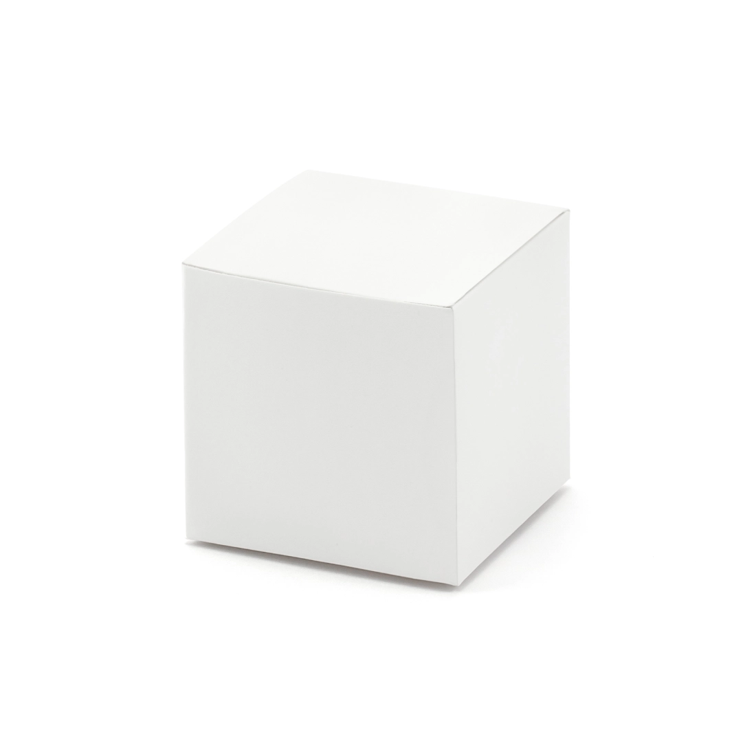 Fehér négyzet alakú papírdobozok 5x5x5 cm – 10 darabos ajándék szett