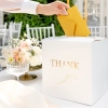 Cutie alb-aurie pentru plicuri THANK YOU