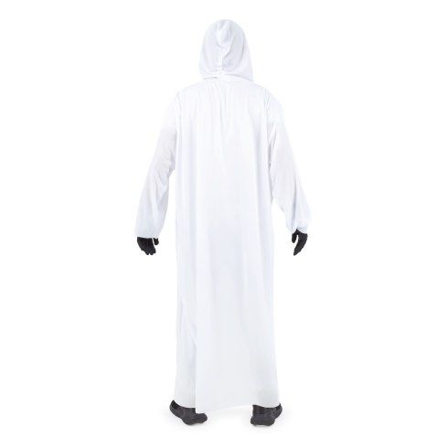 Fehér, kapucnis szellem köpeny 140 cm Fehér, kapucnis szellem köpeny 140 cm