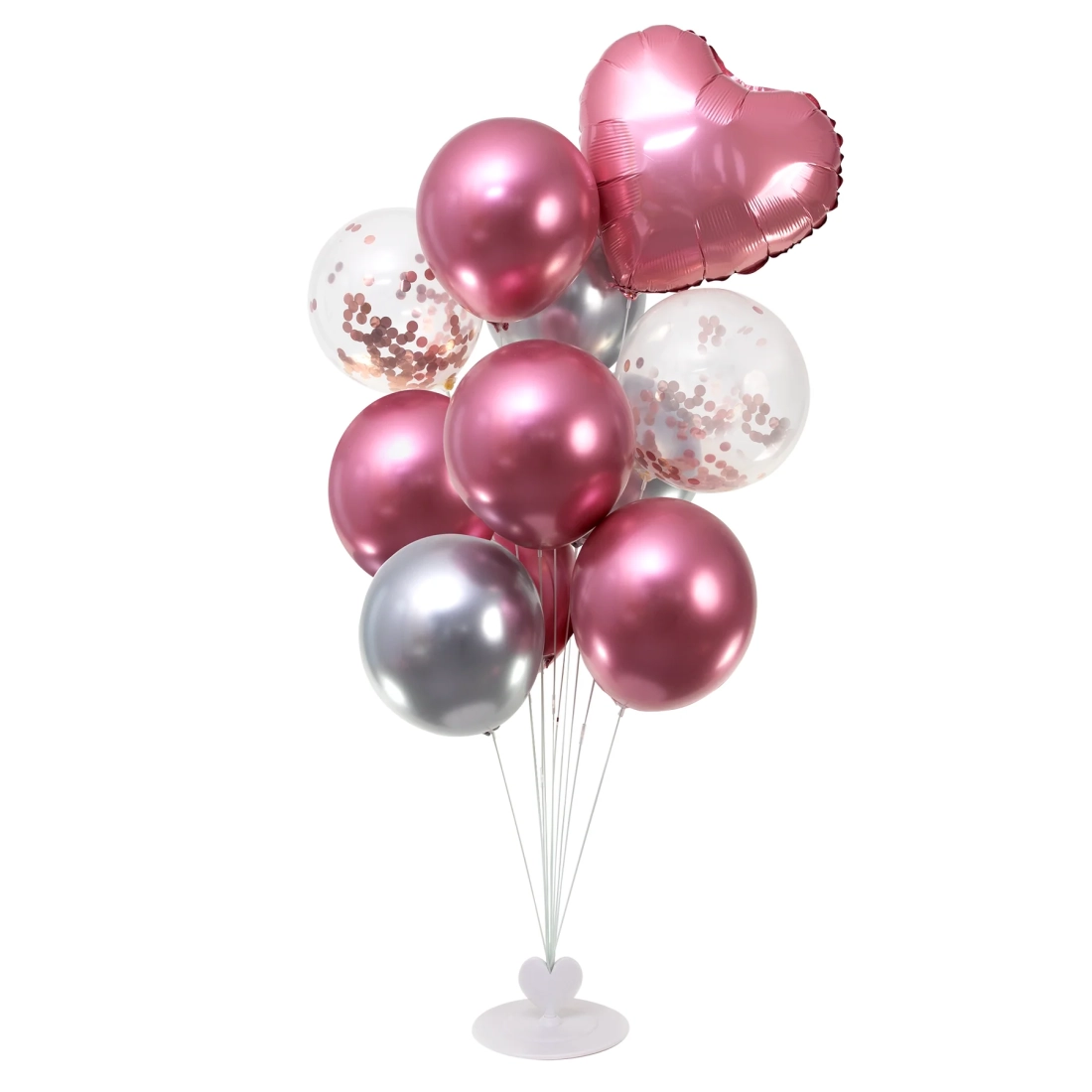 Fehér lufitartó állvány – 100 cm