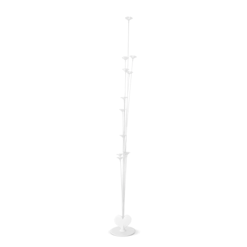 Biely stojan na balóny - 100 cm