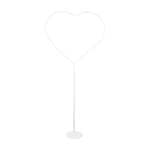 Suport alb pentru baloane în formă de inimă, 150 cm