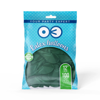 Biorazgradljivi baloni – temno zeleni 30 cm – 100 kos EKO