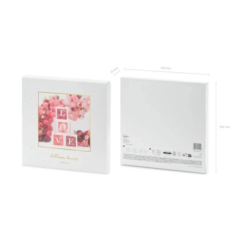 Boxy na balóny LOVE 30 cm - dekorácia na svadbu a oslavy 4 ks