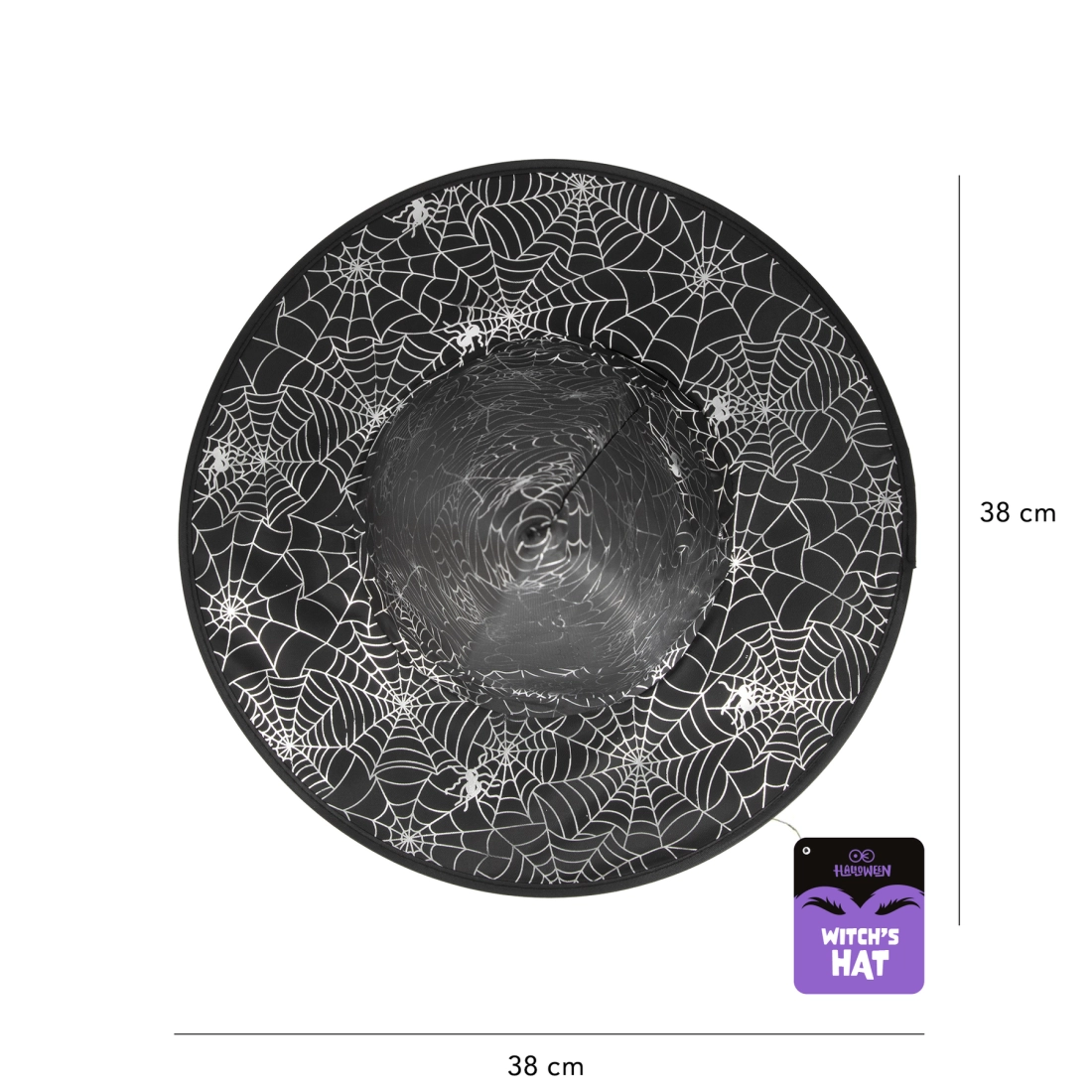 Boszorkánykalap Pókhálós fekete-ezüst