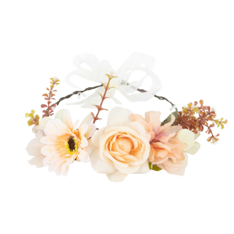 Naglavni trak za lase v breskovi barvi