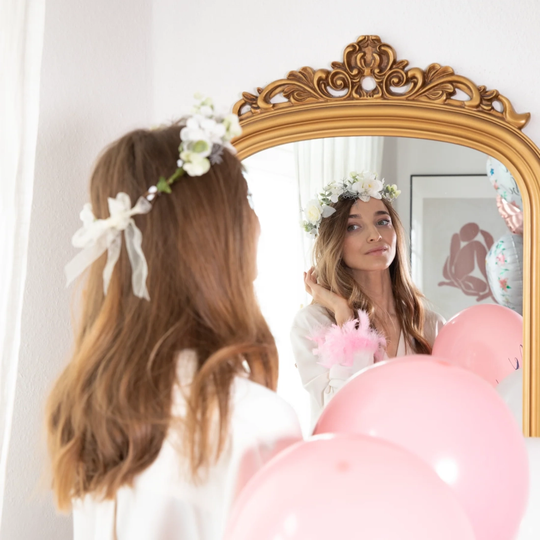 Bentiță coroniță alb-verde