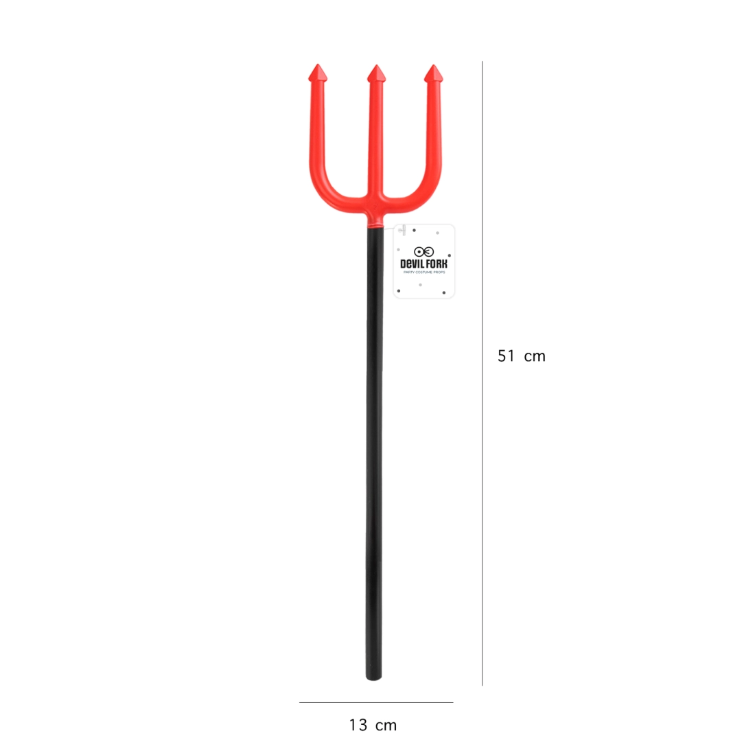 Furcă dracului – roșu și negru, 13x51 cm