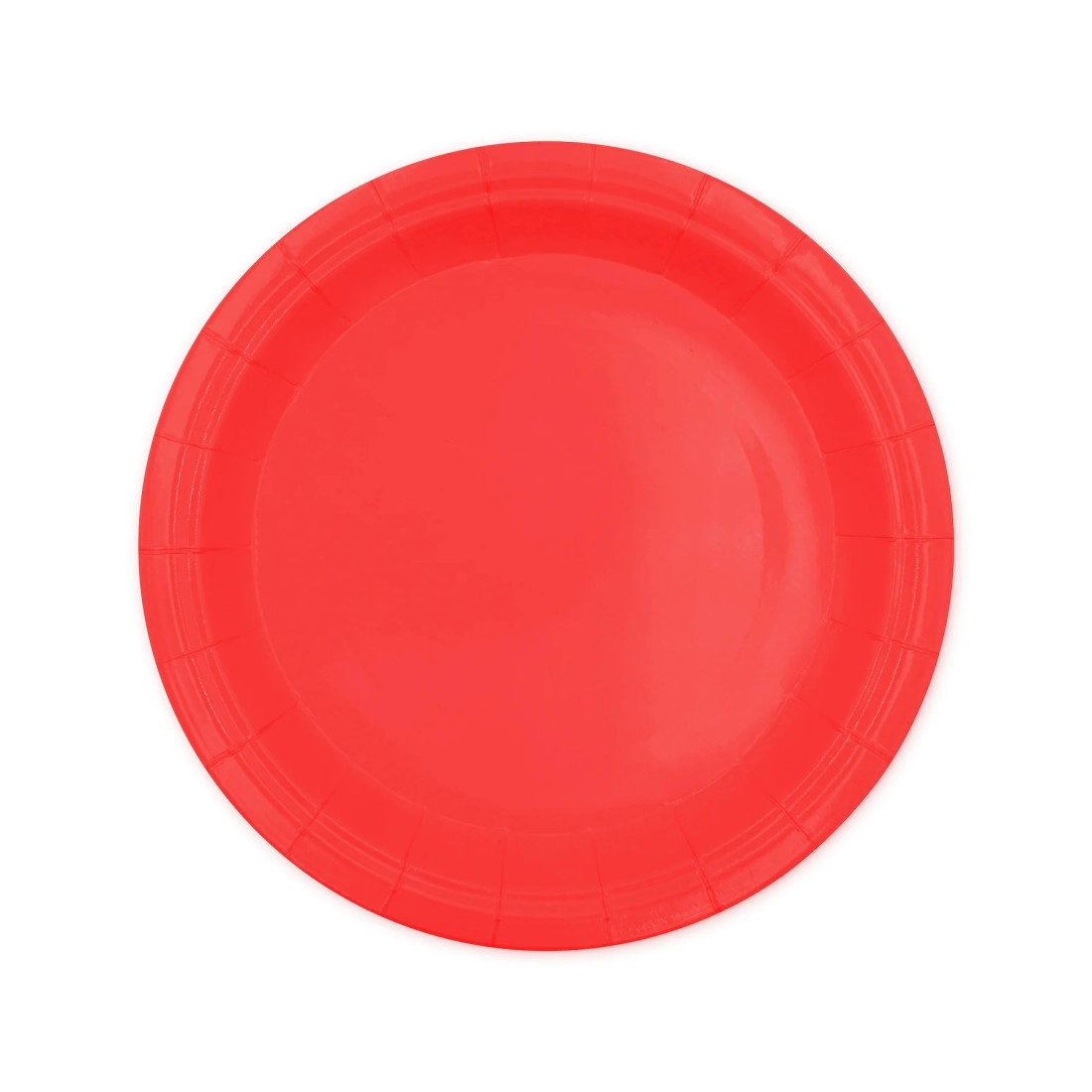 Farfurii din hârtie roșii 18 cm – 6 buc – farfurii de unică folosință pentru petreceri și sărbători