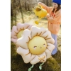 Balon din folie mers, floare bej, 104 cm – decorațiune de petrecere originală