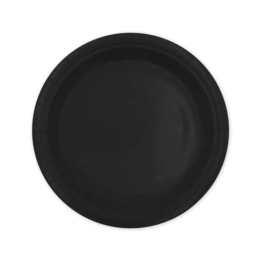 Farfurii din hârtie negre 18 cm – 6 bucăți