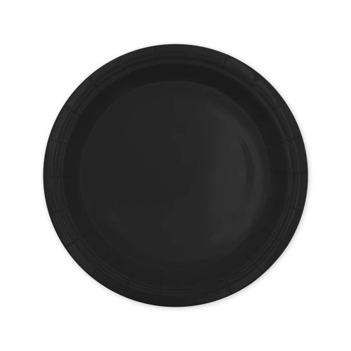 Farfurii din hârtie negre 18 cm – 6 bucăți