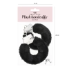 Set de cătușe negre din pluș pentru petrecerea burlăcițelor – accesoriu sexy pentru fete