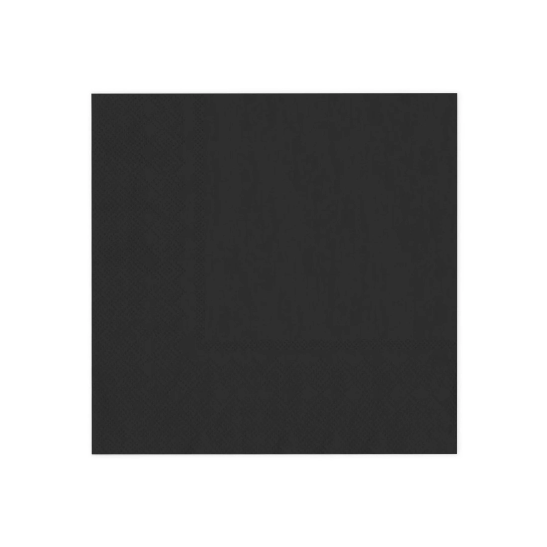 Fekete szalvéták 10 db – elegáns papírszalvéták bulikra és ünnepségekre