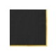 Čierne servítky so zlatým lemovaním Classic Gold 10 ks Čierne servítky so zlatým lemovaním Classic Gold 10 ks