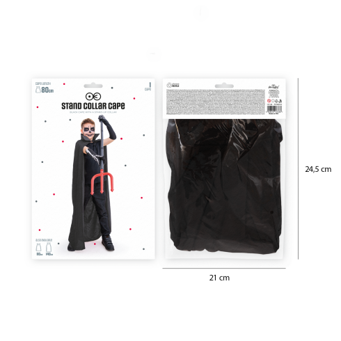 Fekete köpeny 80 cm Fekete köpeny 80 cm