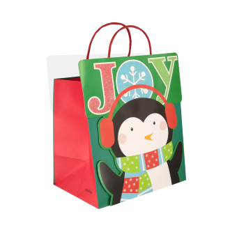 Darilna vrečka za božična darila Pingvin 23,5 cm