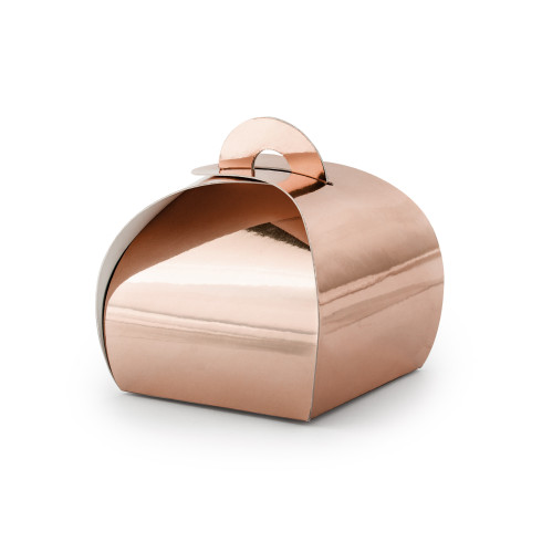 Ajándékdobozok rozéarany, 6×6×5,5 cm – 10 db/csomag Ajándékdobozok rozéarany, 6×6×5,5 cm – 10 db/csomag