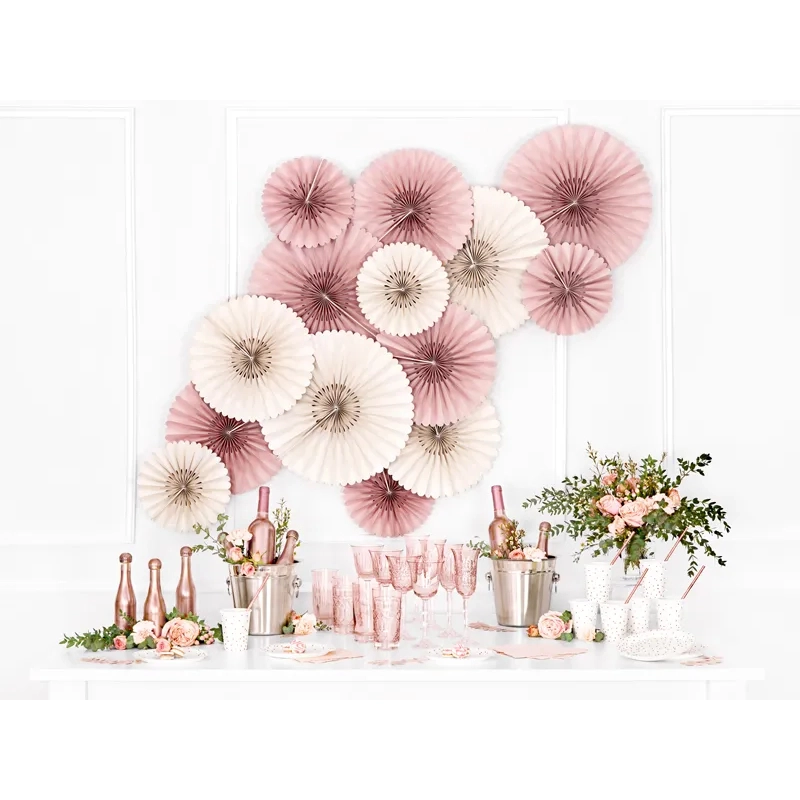 Rozete decorative - bej, 3 buc.