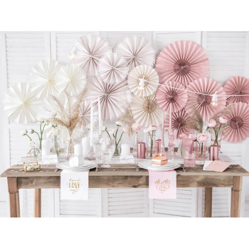 Dekorativne rozete – bež, 3 kom.