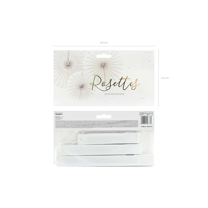 Rozete decorative - bej, 3 buc.