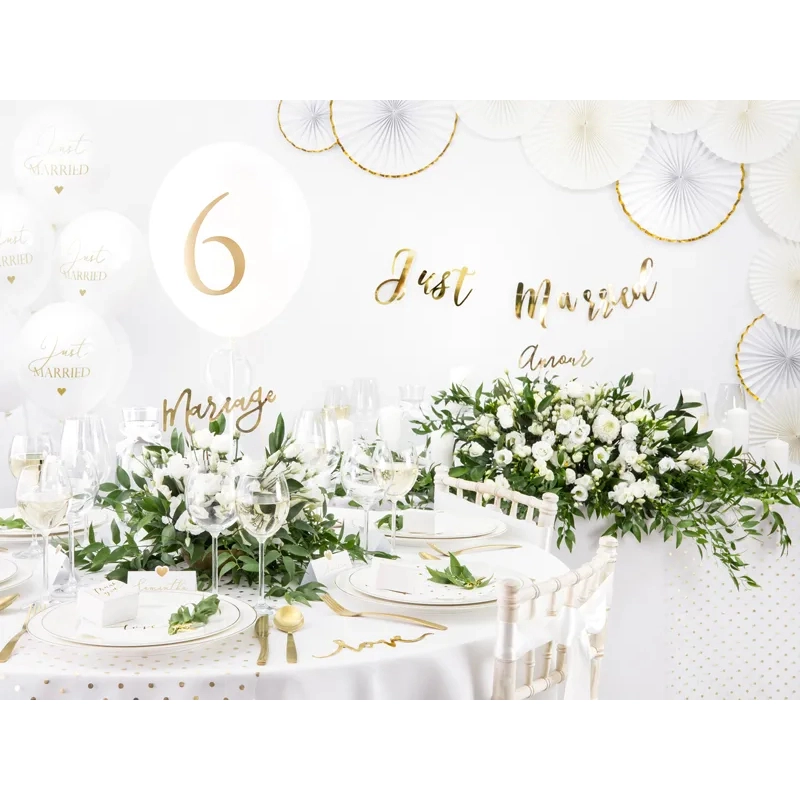 Rozete decorative – alb cu margini aurii, 3 buc.