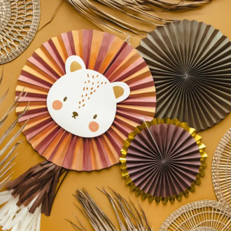 Dekorativne rozete Lev 26–43 cm, 3 kosi