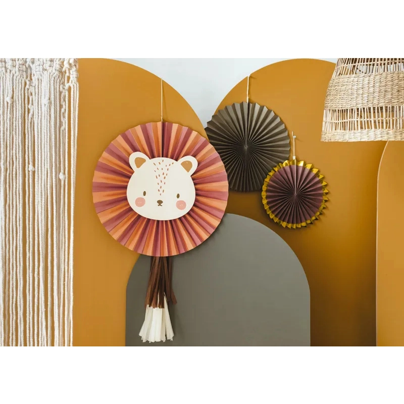 Rozete decorative cu leu, 26–43 cm, 3 buc.