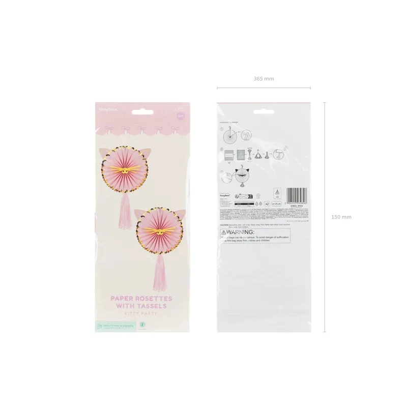 Rozete decorative Pisică 26 cm, 2 buc.