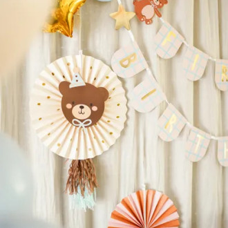 Dekorativne rozete Medvedek 30–35 cm, 2 kos