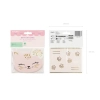 Invitații pentru copii Pisicuță roz, cu plicuri, 13x10 cm, set de 6 bucăți