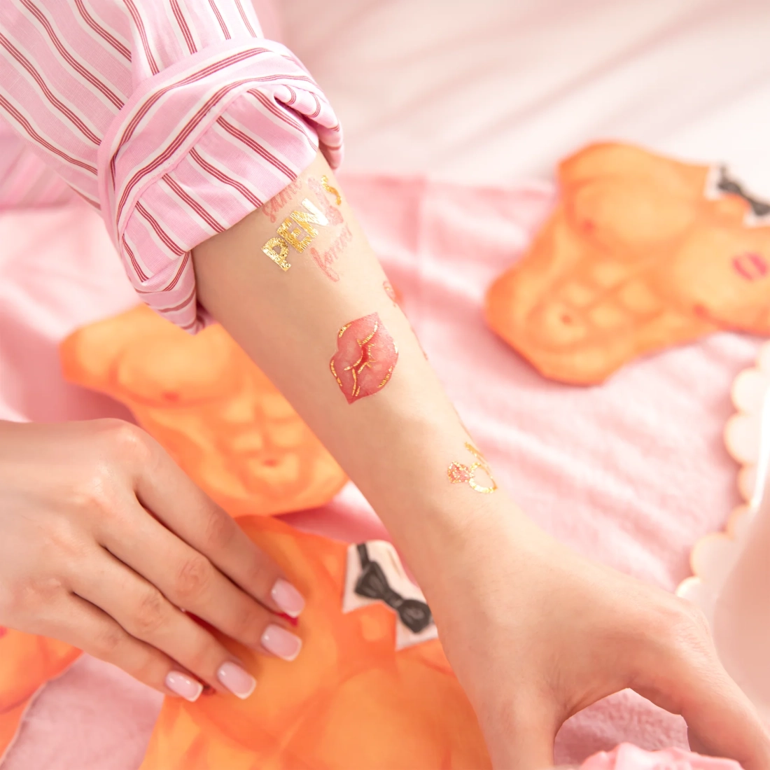 Ideiglenes tetoválások Bride to be – 19 darabos készlet