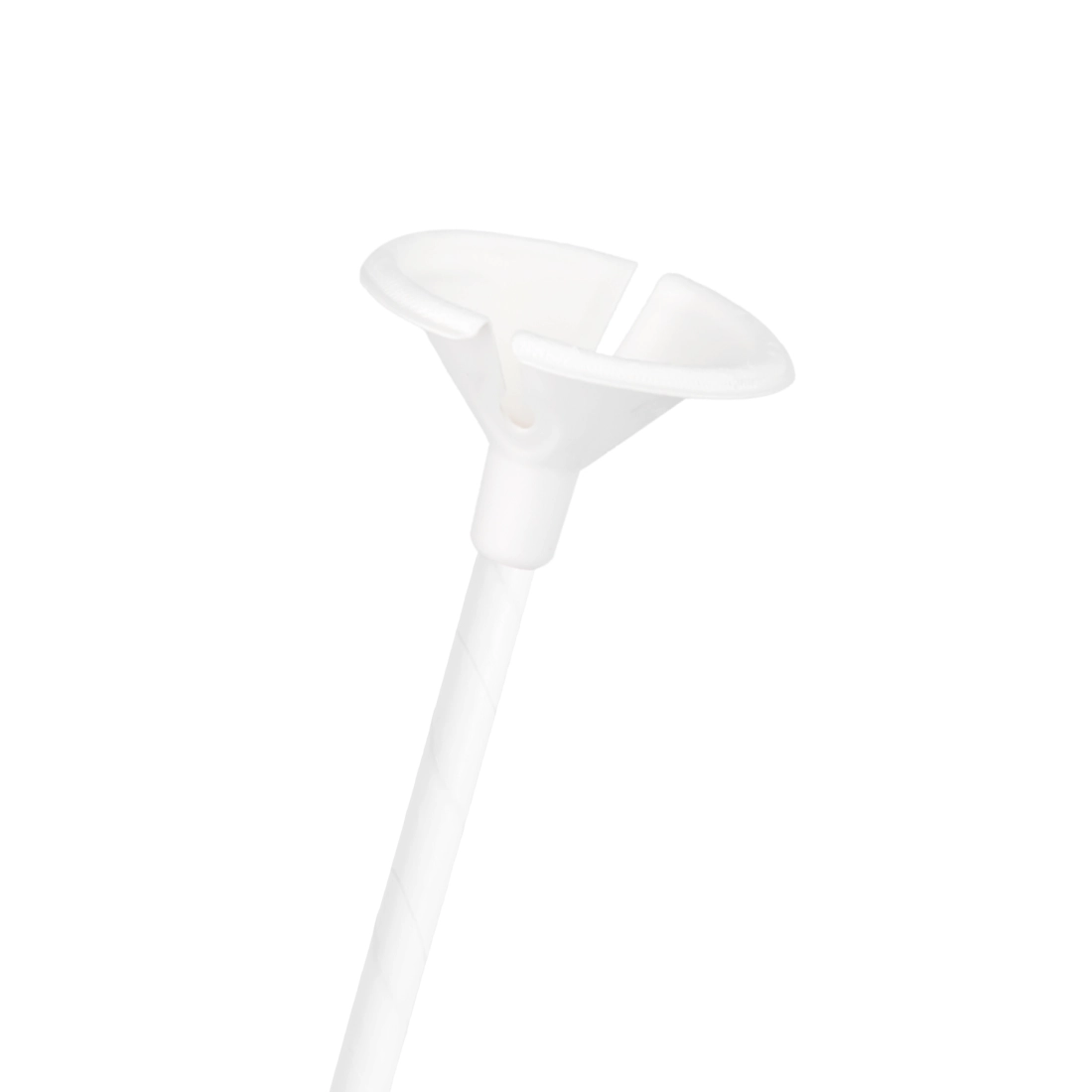 ECO bețe din hârtie pentru baloane cu închidere, albe, 10 buc.