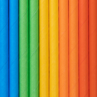 Barvne slamice Konstrukcijski komplet, 10 kosov