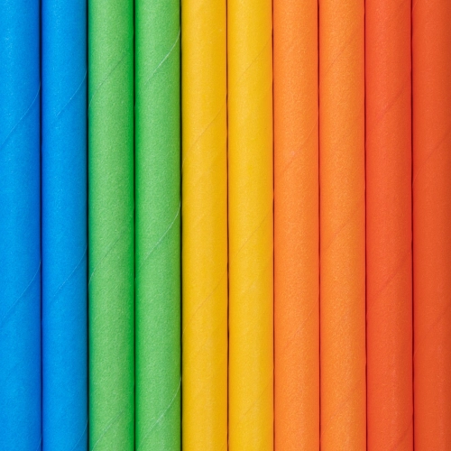 Barvne slamice Konstrukcijski komplet, 10 kosov