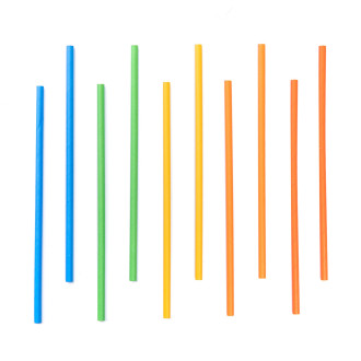 Barvne slamice Konstrukcijski komplet, 10 kosov