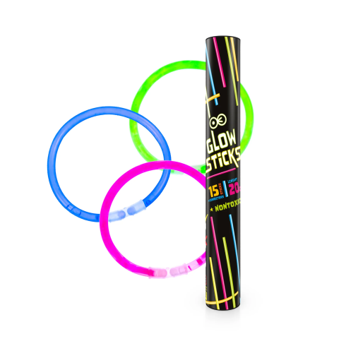 Fluoreszkáló karkötők – 15 db Fluoreszkáló karkötők – 15 db