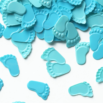 Folijski konfeti 15 g – modri odtisi