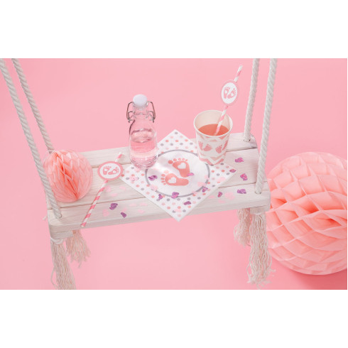 Fólia konfetti 15 g – rózsaszín lépések Fólia konfetti 15 g – rózsaszín lépések
