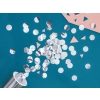 Confetti din folie 15 g, cercuri argintii