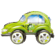 4D fólia lufi VW Bogár – zöld, 57×38 cm 4D fólia lufi VW Bogár – zöld, 57×38 cm